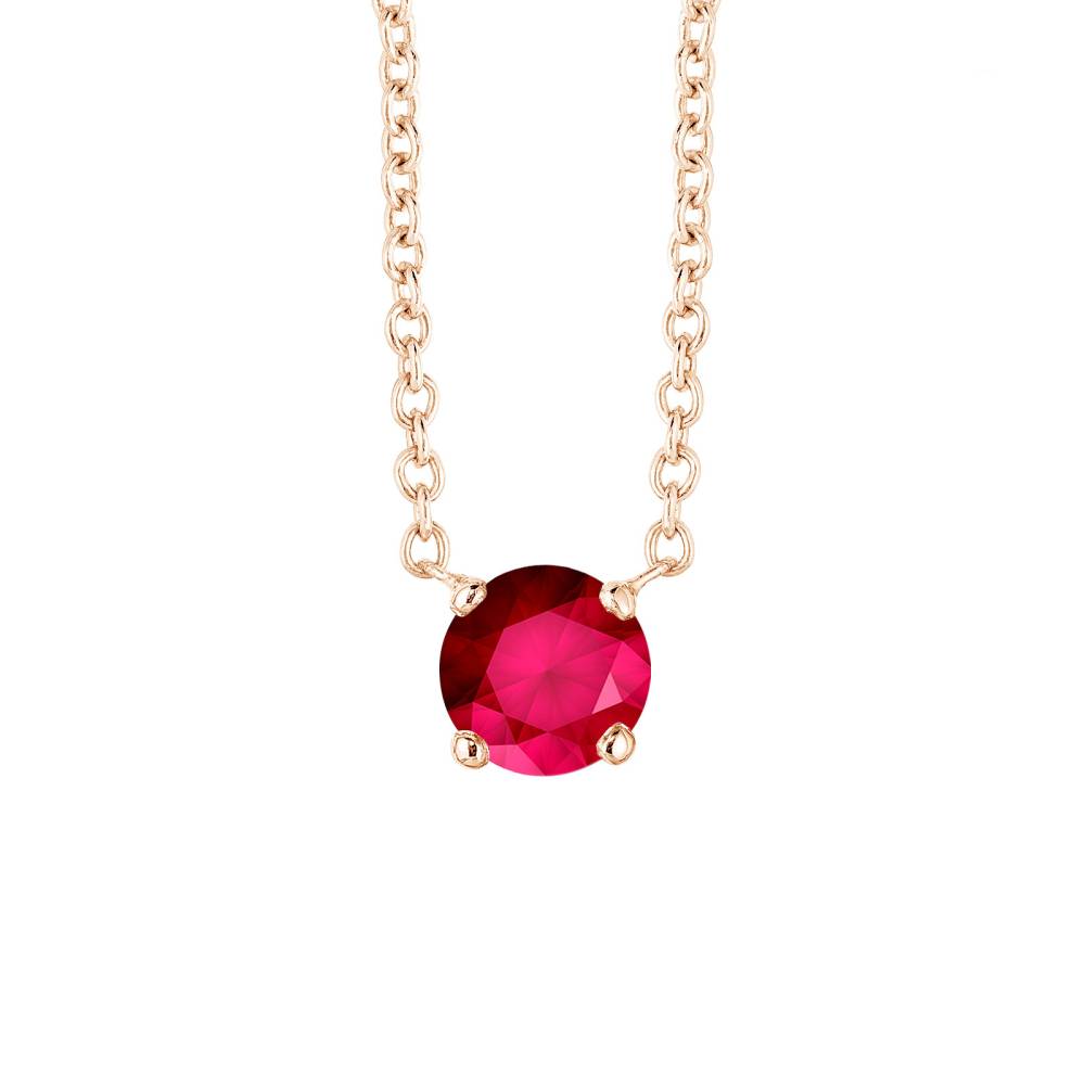 Pendant Rose gold Ruby Lady XL 2