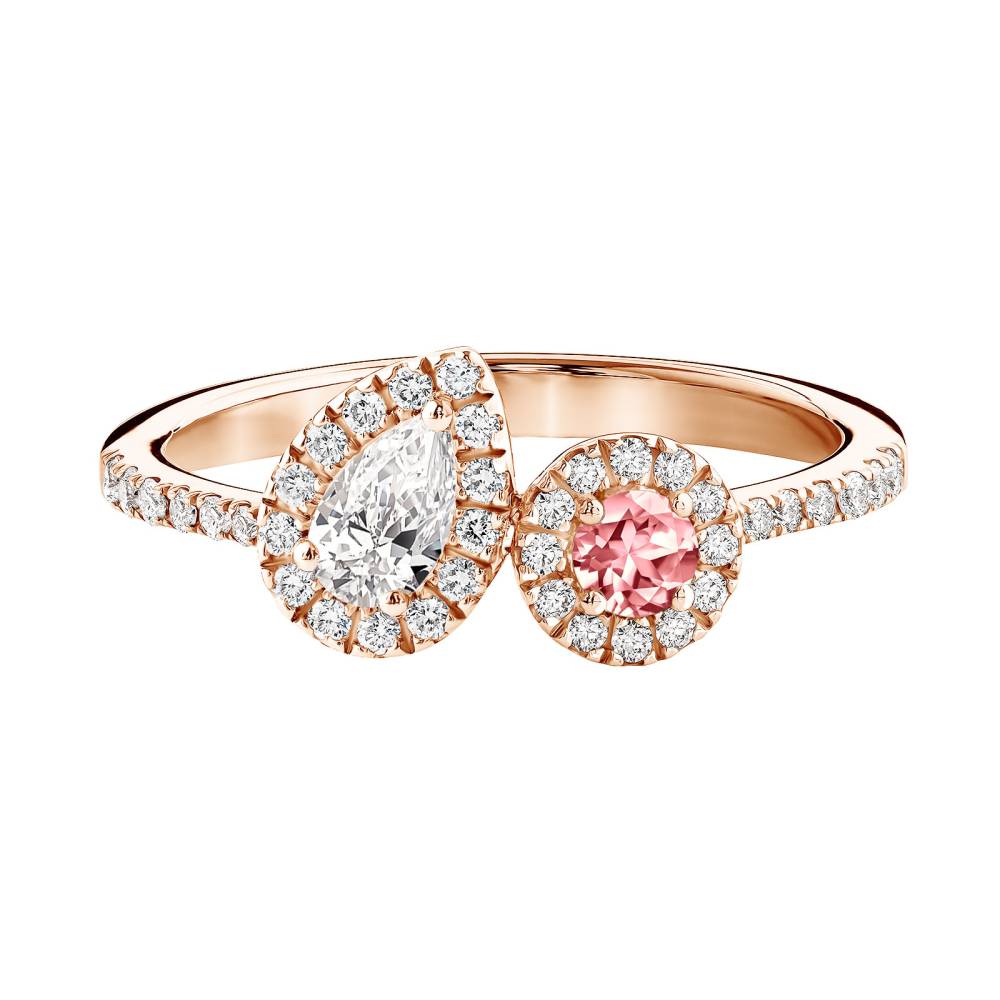 Ring Roségold Turmalin und diamanten AlterEgo Poire 2