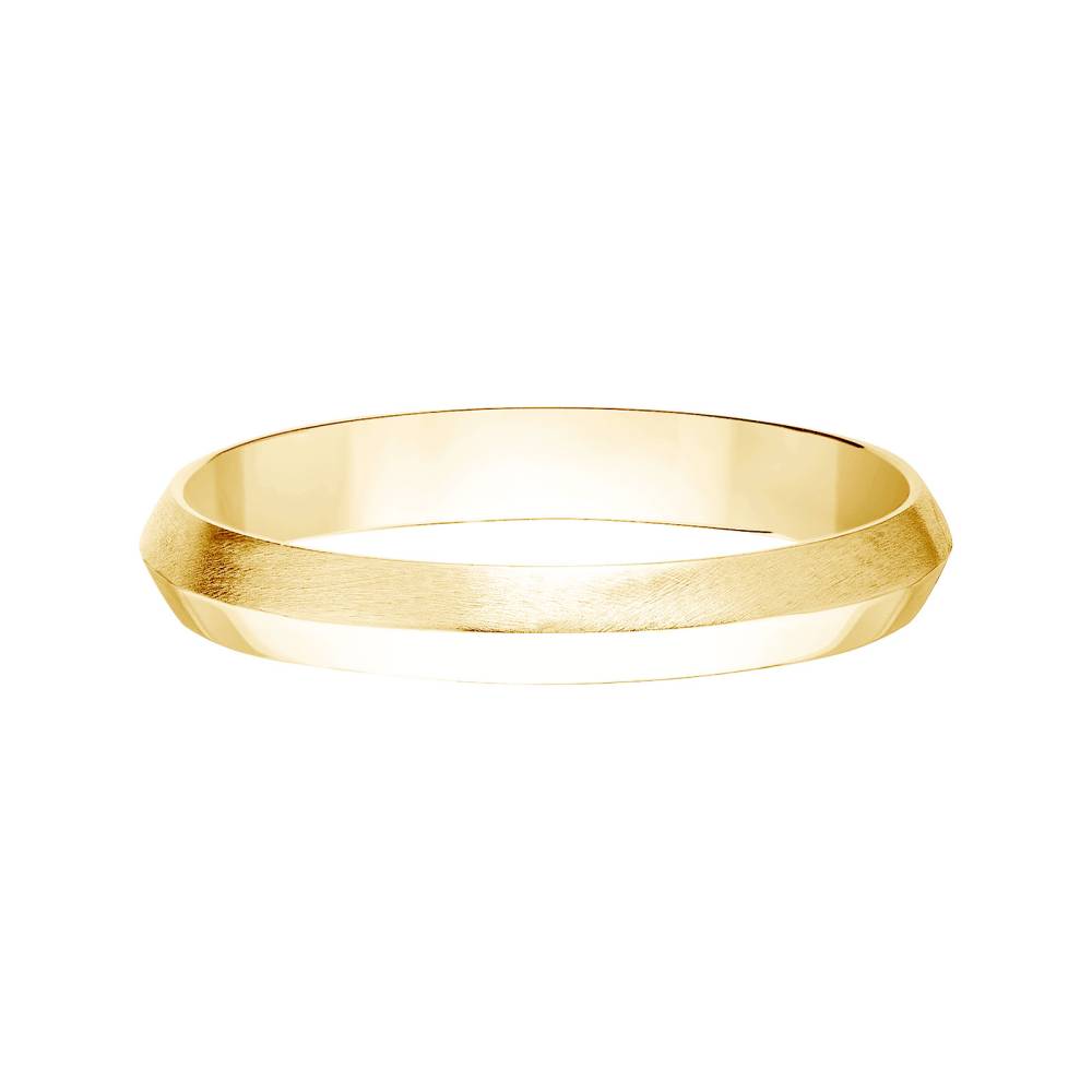 Wedding band Yellow gold Thésée Love Brossée 3,5 mm 3