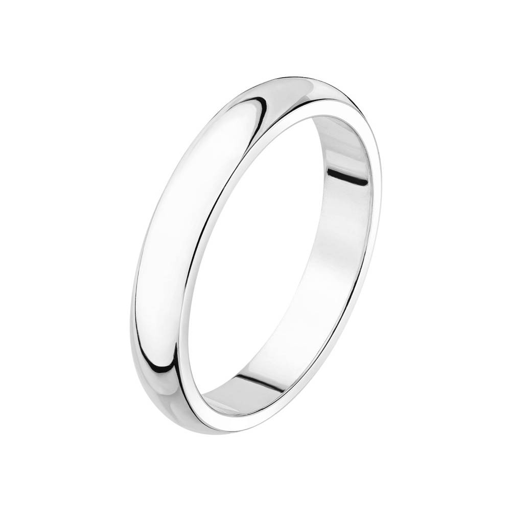 Wedding band White gold Gaillon 4 mm 2