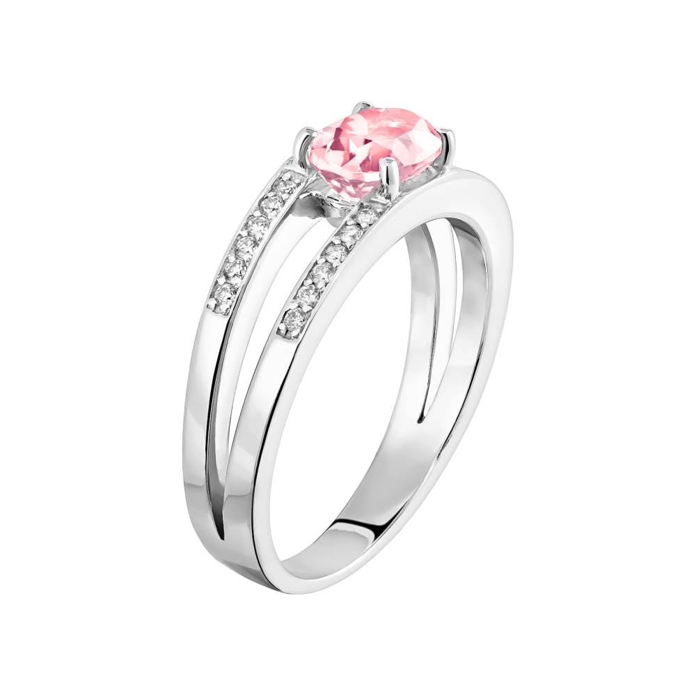 Bague Or blanc Tourmaline et diamants Cassandra 3