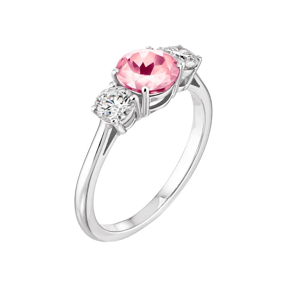 Bague Or blanc Tourmaline Lady Duo 2