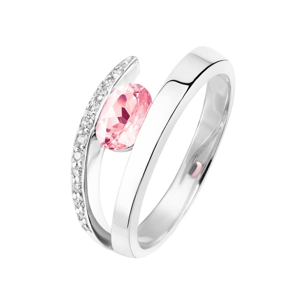 Bague Or blanc Tourmaline et diamants Ananta 2