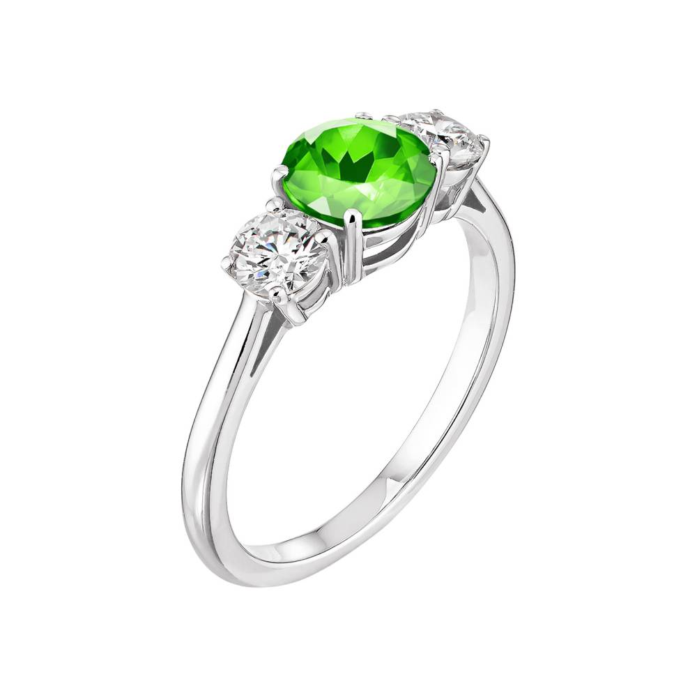 Bague Or blanc Tsavorite Lady Duo 2