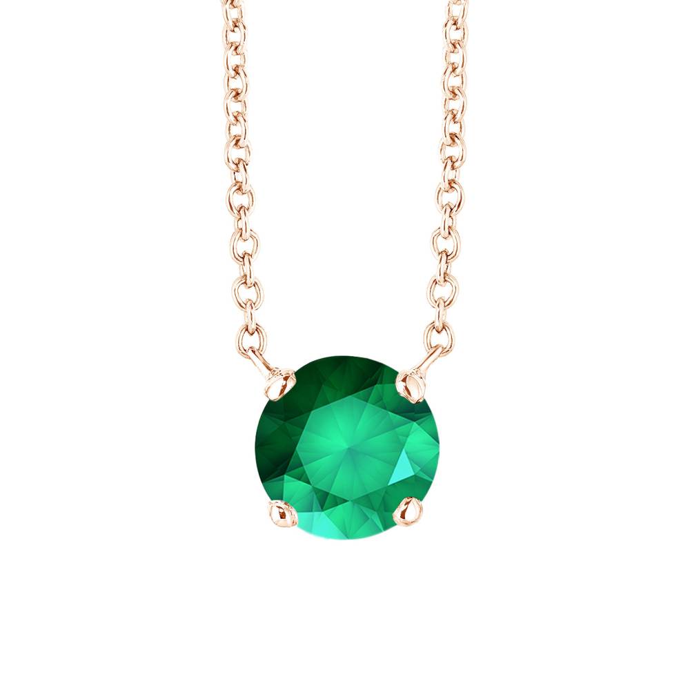 Pendant Rose gold Emerald Lady XXL 2