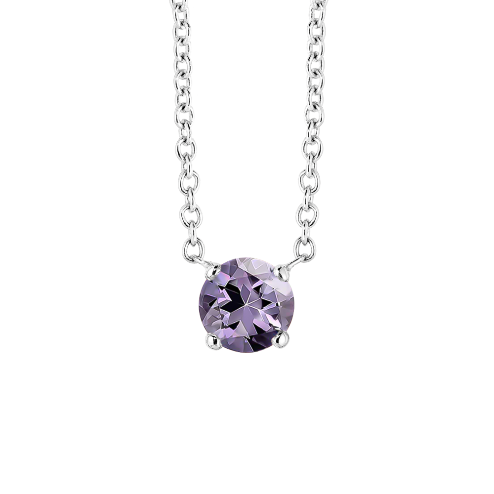 Pendant White gold Lavender Spinel Lady XL 2