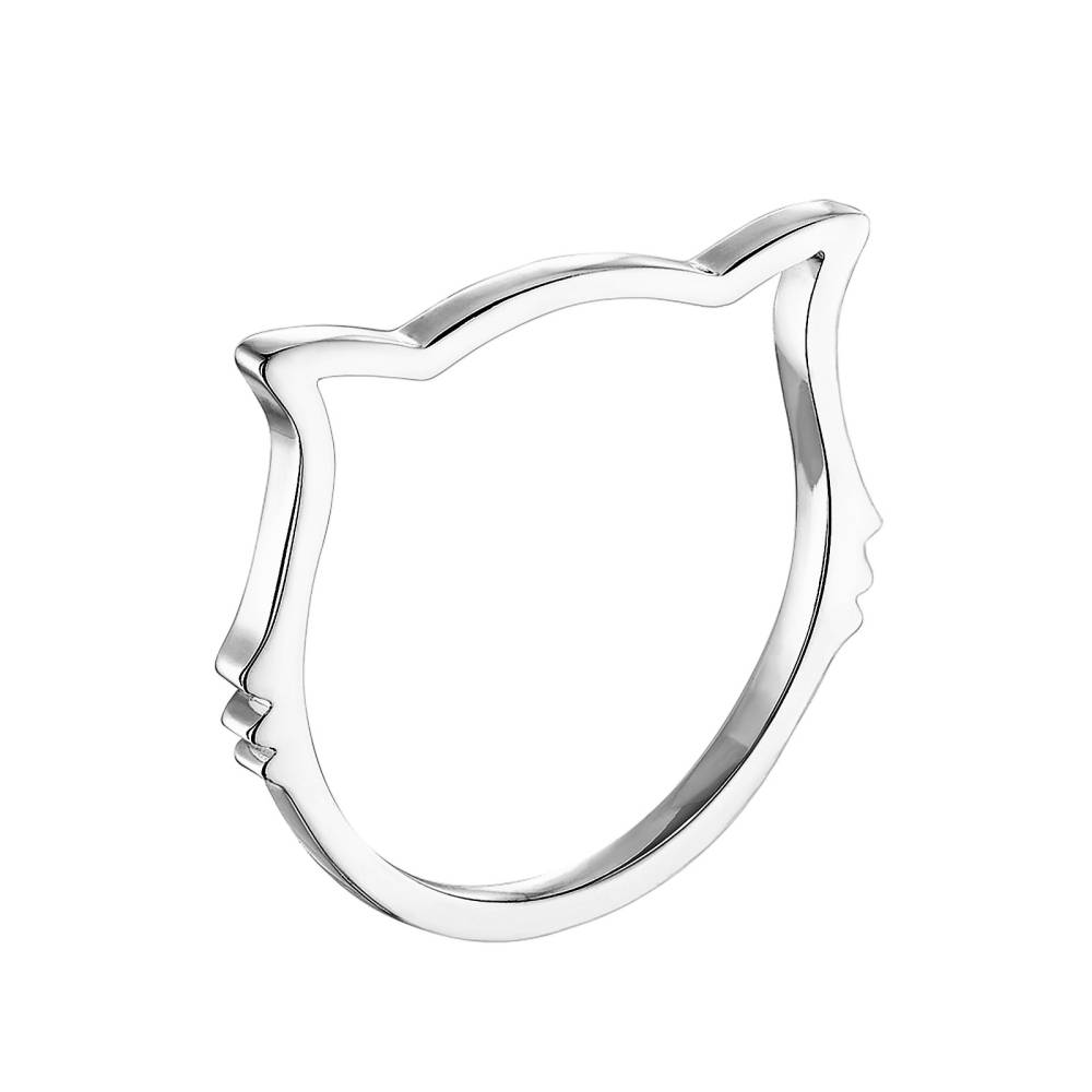 Bague Argent Miaou 2