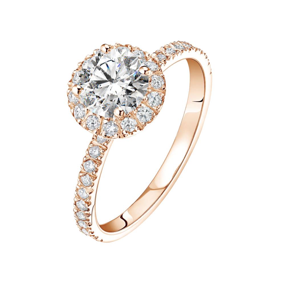 Ring Rose gold Diamond Rétromantique L Pavée 2