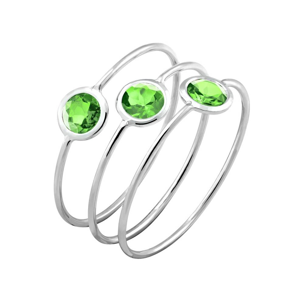 Bague Or blanc Tsavorite Triorama 2