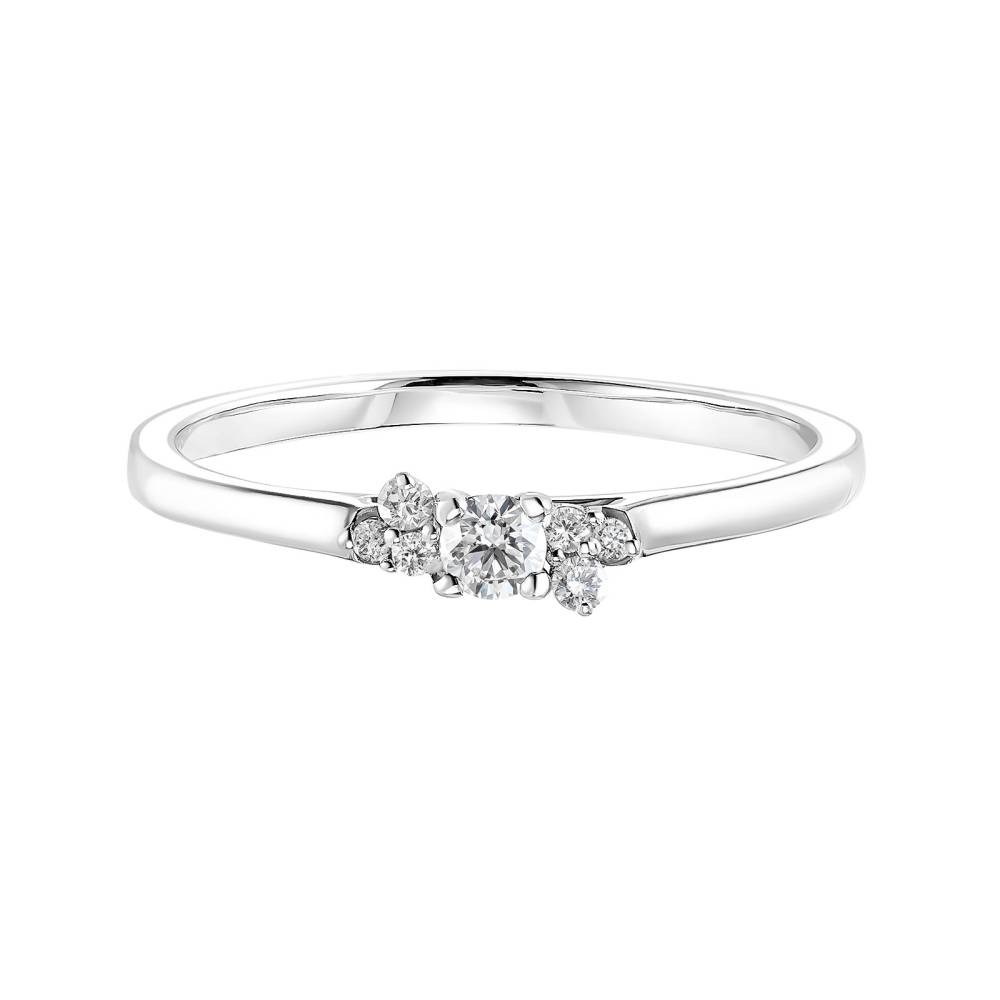 Bague Or blanc Diamant Mini EverBloom 2