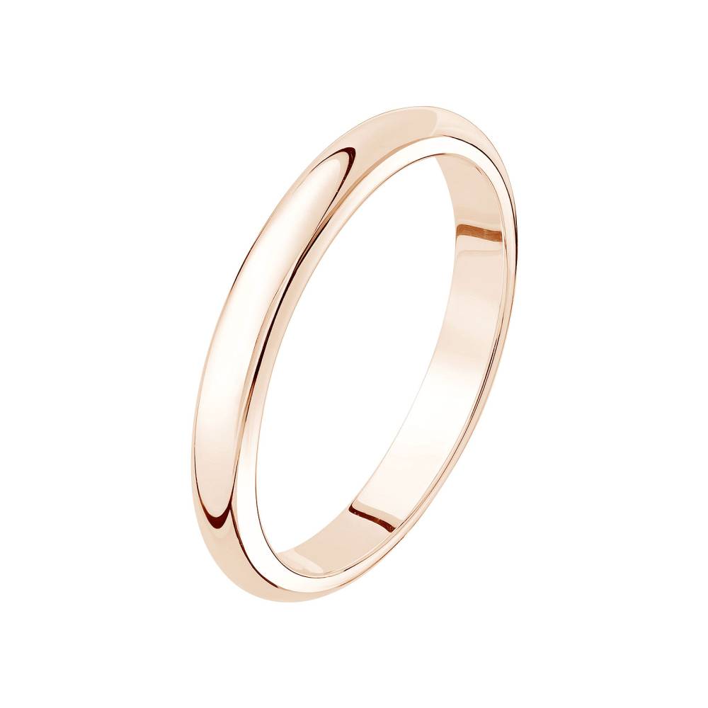 Wedding band Rose gold Gaillon 3 mm 2