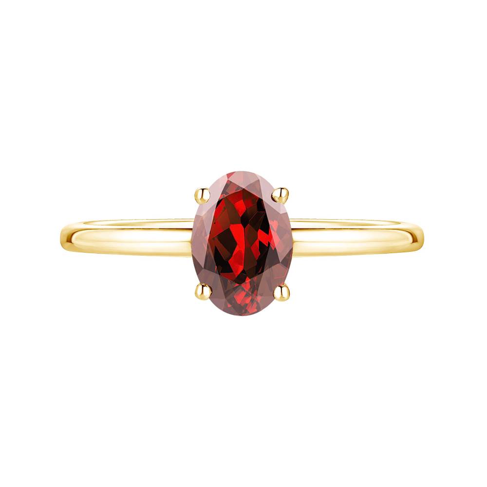 Ring Yellow gold Garnet Lady Ovale 2