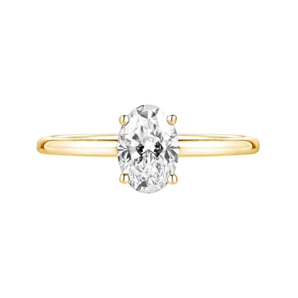 Ring Yellow gold Diamond Lady Ovale 2