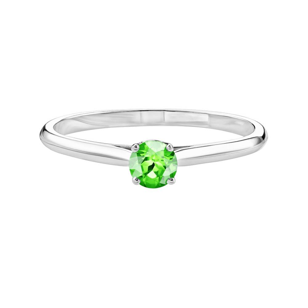 Ring White gold Tsavorite Baby Lady 2