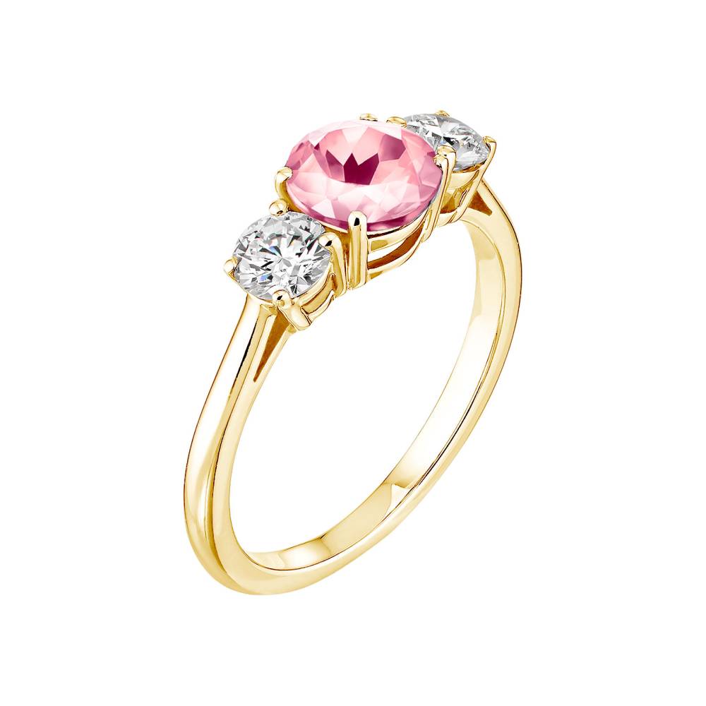 Ring Yellow gold Tourmaline Lady Duo 2