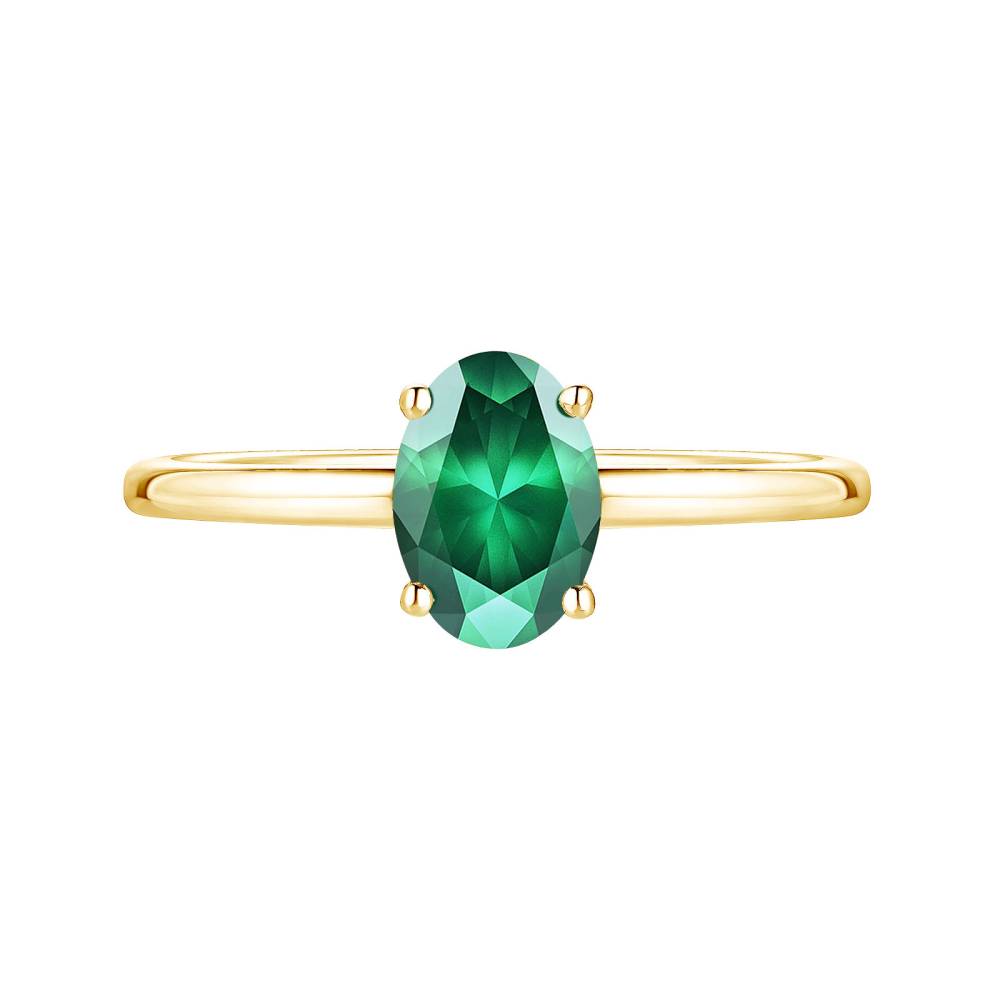 Ring Yellow gold Emerald Lady Ovale 2