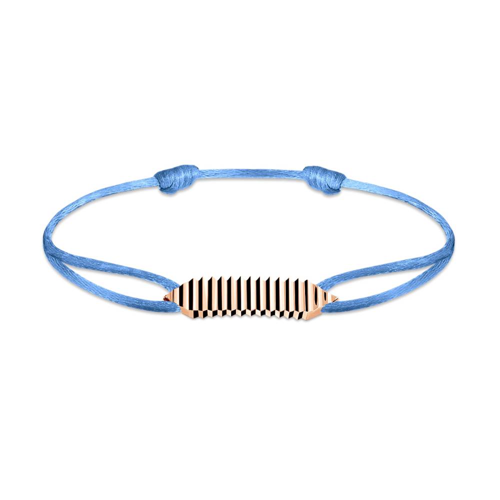 Cord Bracelet Rose gold Entaille Crans 2