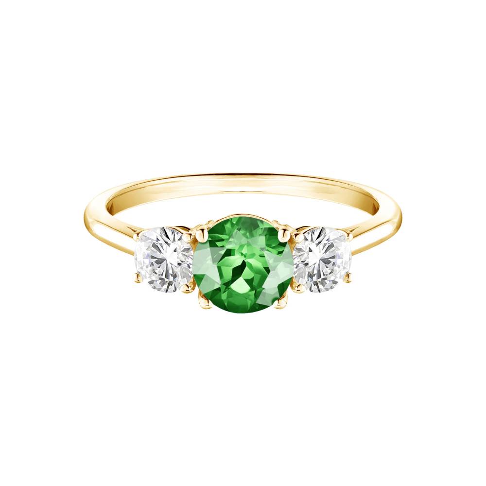 Bague Or jaune Tsavorite Little Lady Duo 2