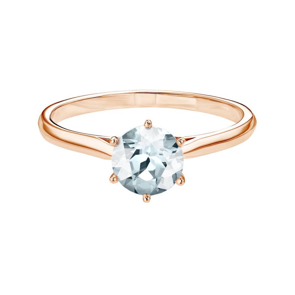 Ring Roségold Aquamarin Lady 2