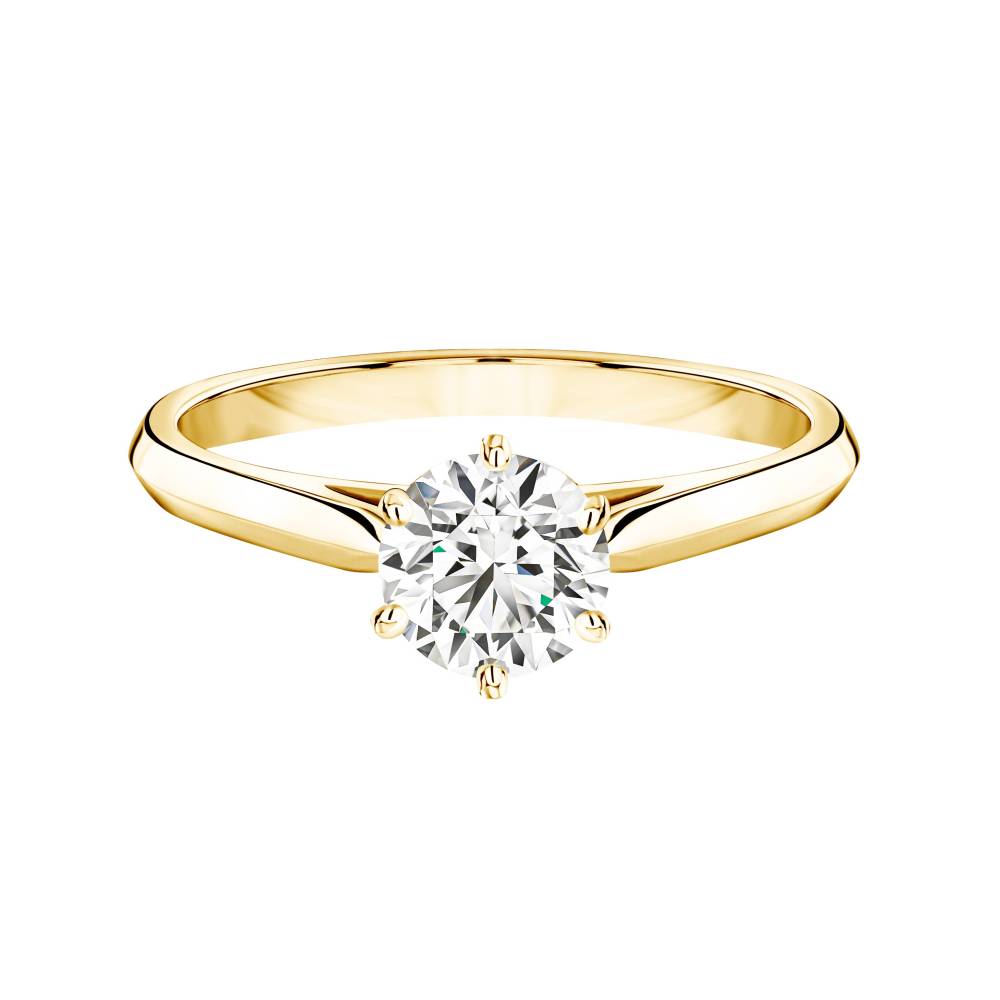 リング イエローゴールド ダイヤモンド Lady 0,7 ct 2