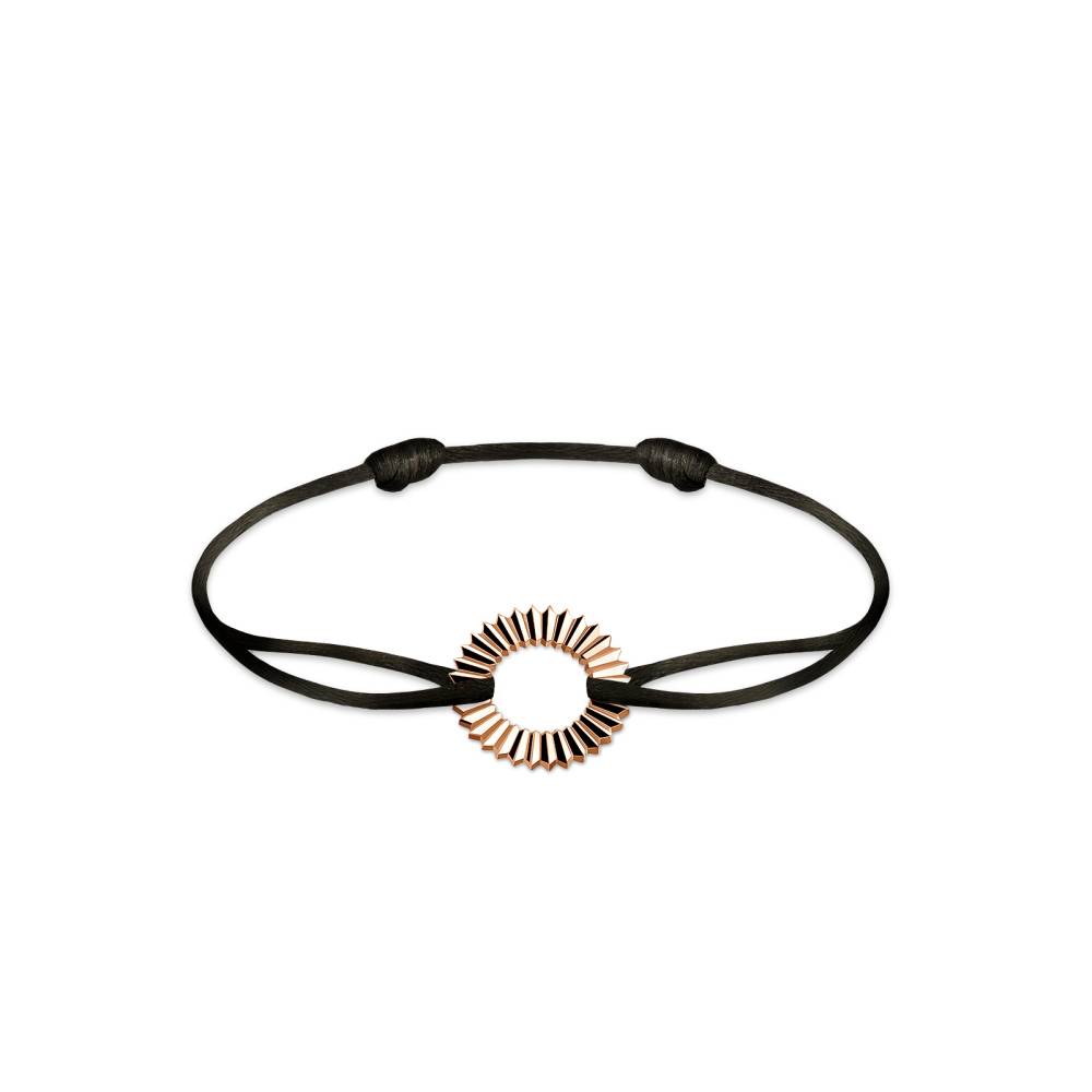 Cord Bracelet Rose gold Entaille Rayons 2