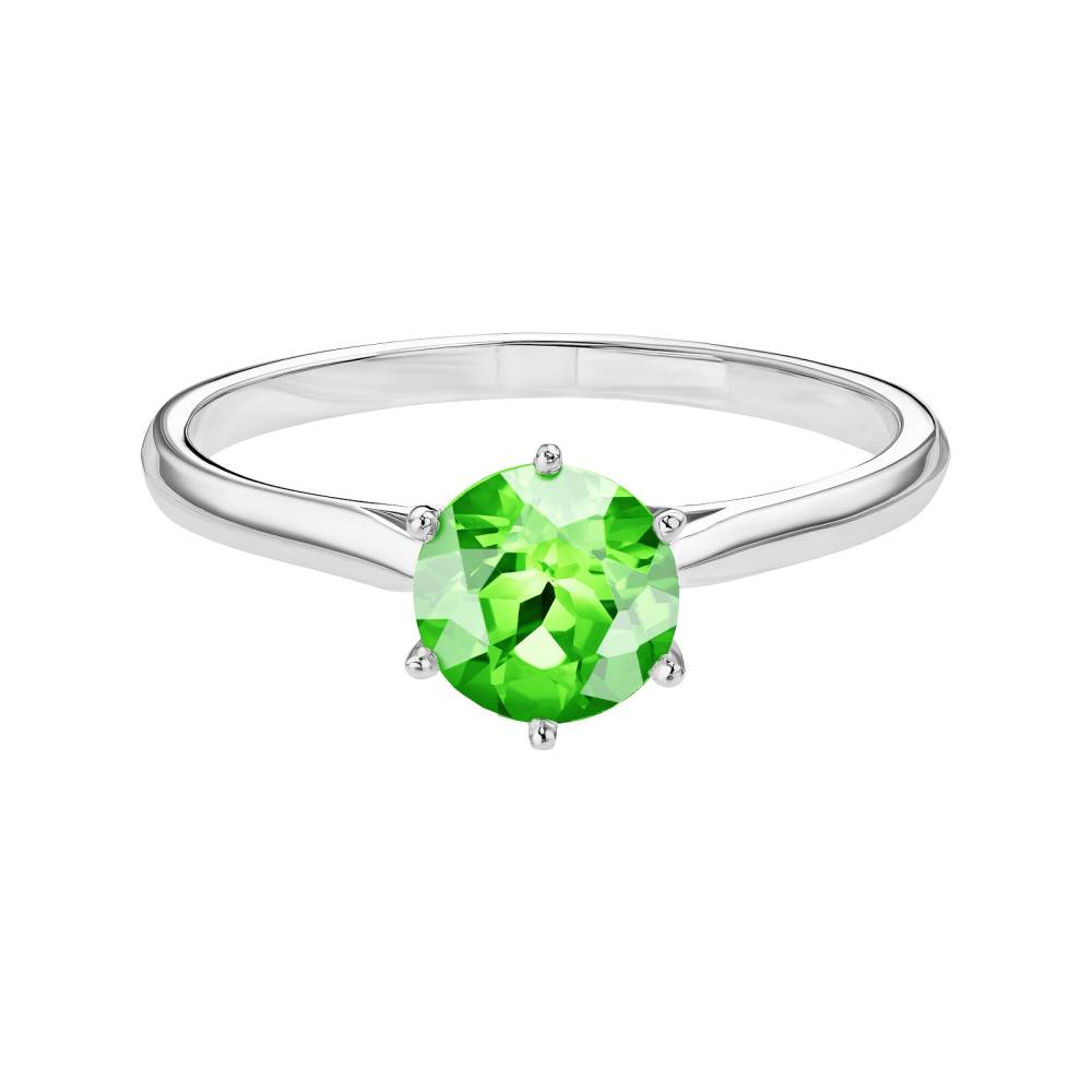 Ring White gold Tsavorite Lady 2