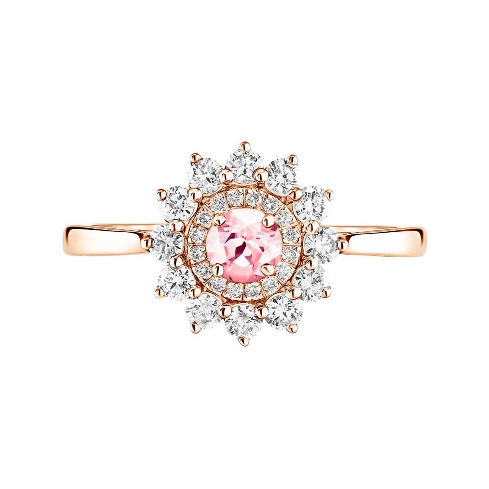 Ring Rose gold Tourmaline Lefkos 4 mm 2