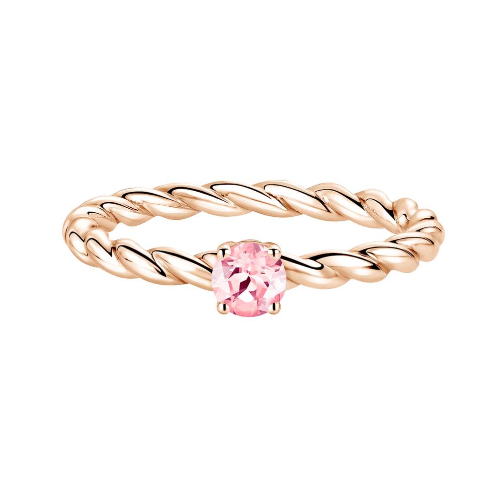 Ring Roségold Turmalin und diamanten Capucine 4 mm 2