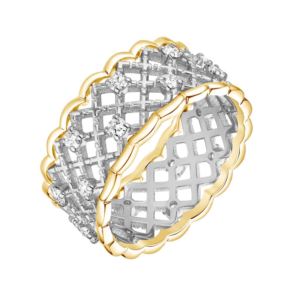 Bague Or blanc et jaune Diamant RétroMilano Uno 2