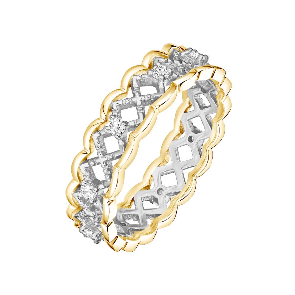 Bague Or blanc et jaune Diamant RétroMilano Uno S 2