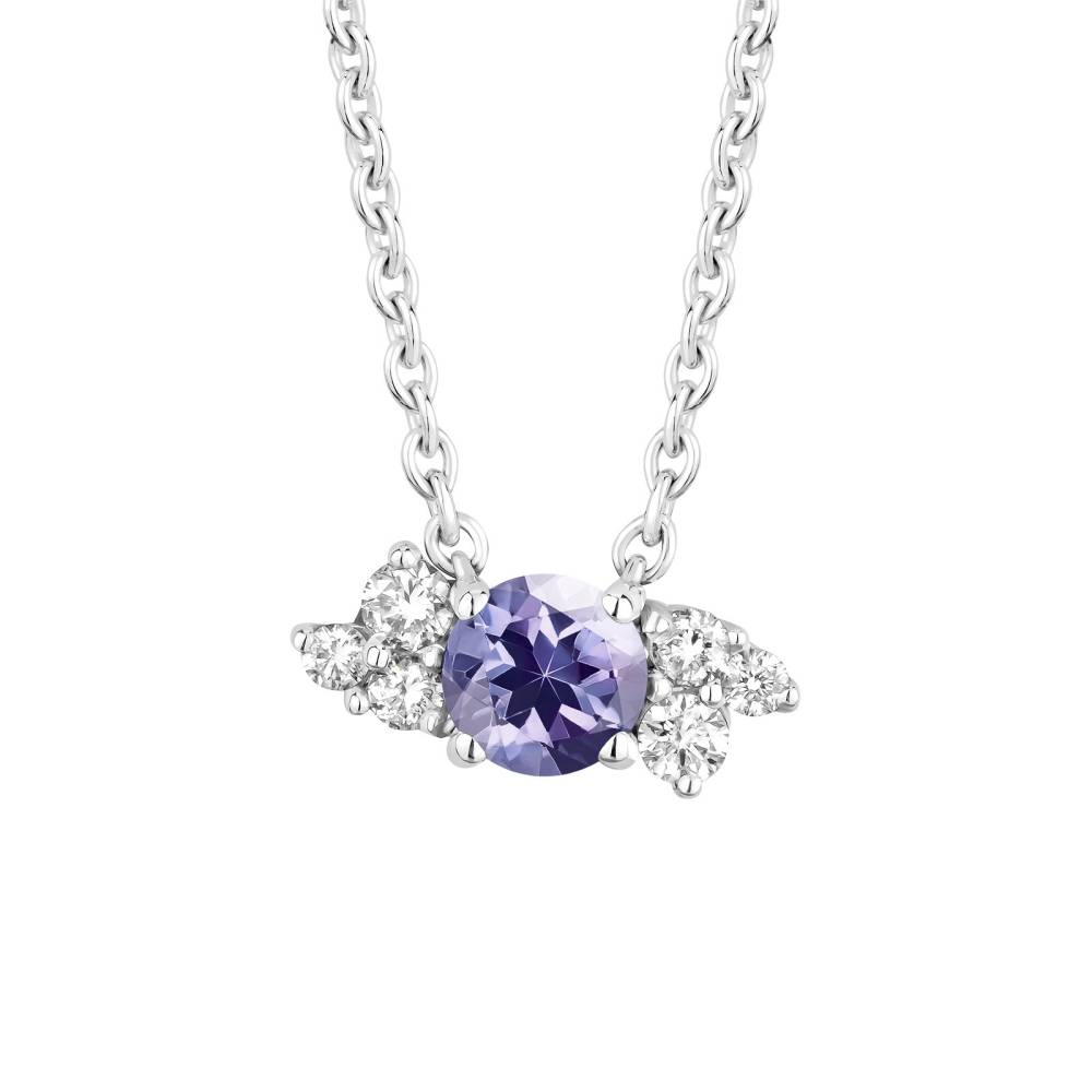 Pendant White gold Tanzanite and diamonds Baby EverBloom 2