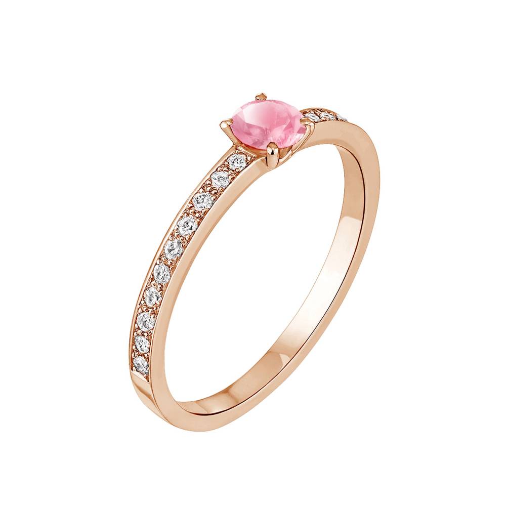 Ring Roségold Turmalin und diamanten Milady 2