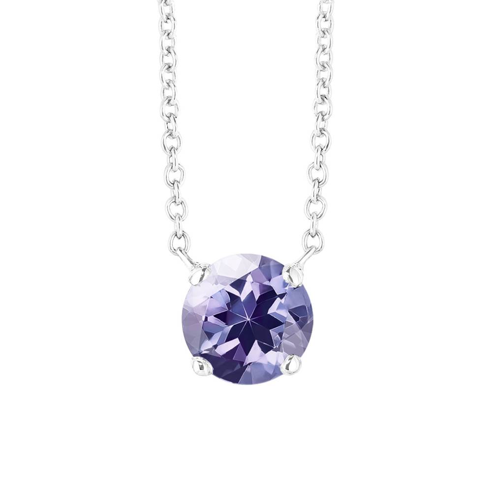 Pendentif Or blanc Tanzanite Lady XXL 2