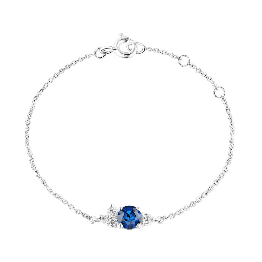 Bracelet White gold Sapphire and diamonds Baby EverBloom 2