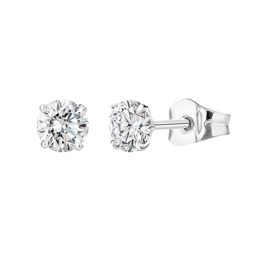 Earrings White gold Diamond Lady XL 2