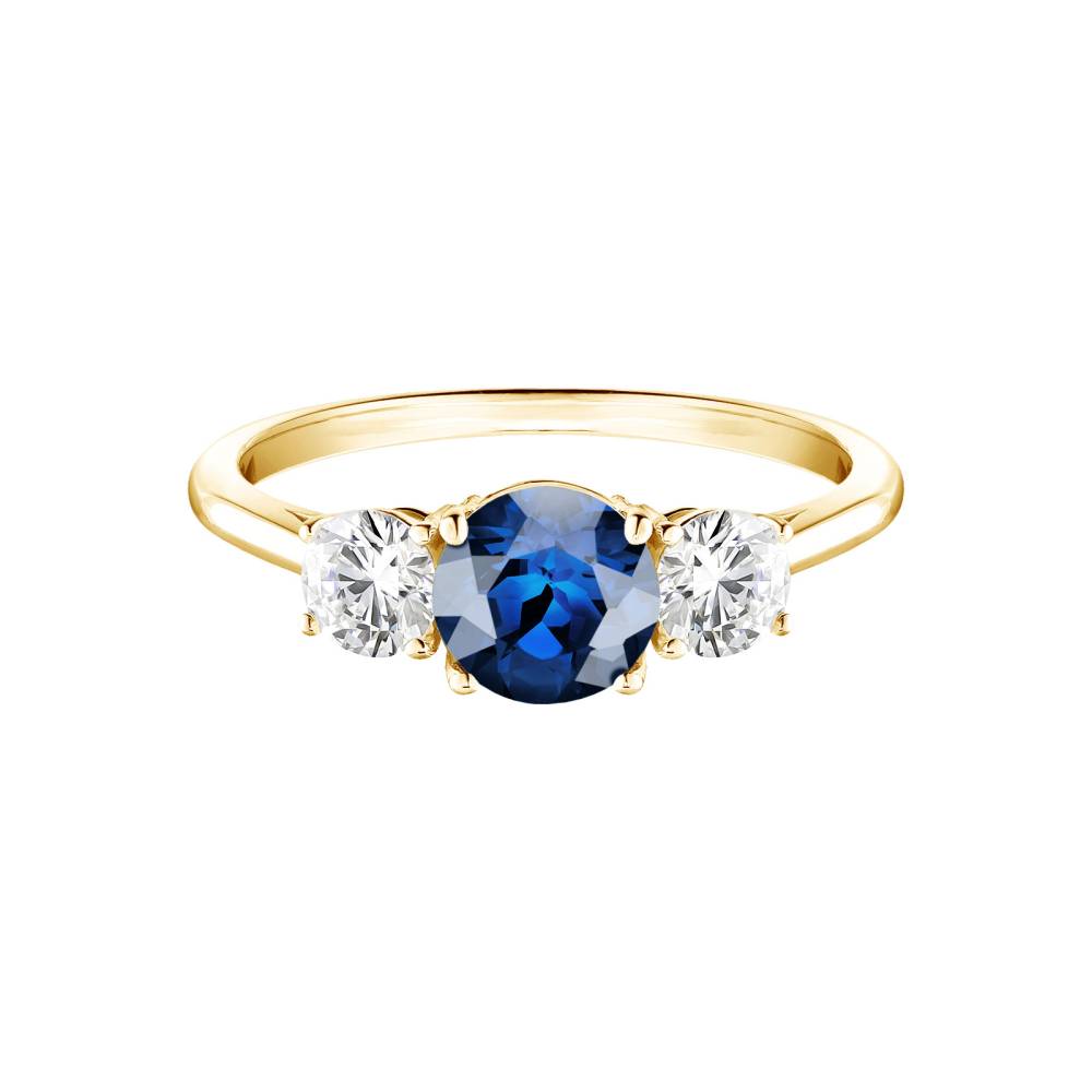 Bague Or jaune Saphir Little Lady Duo 2