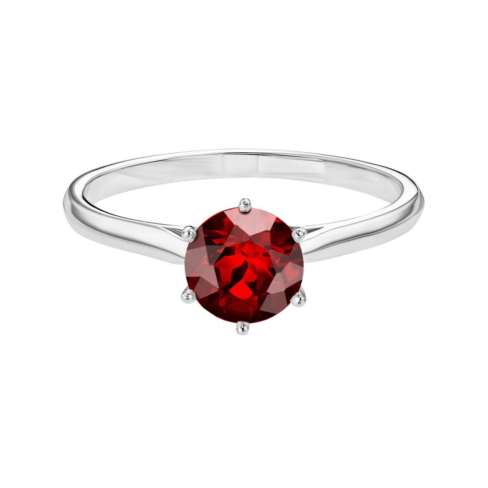 Ring White gold Garnet Lady 2