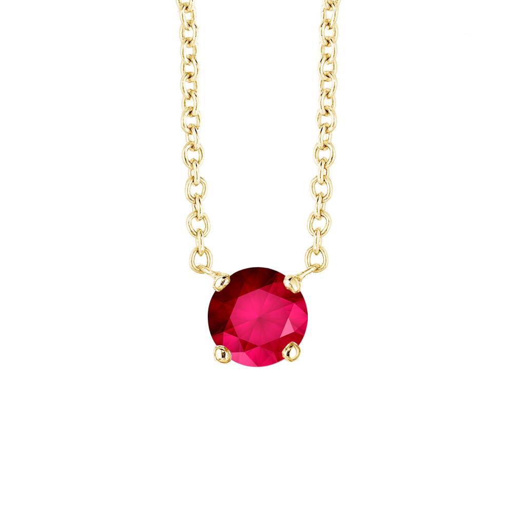 Pendant Yellow gold Ruby Lady XL 2