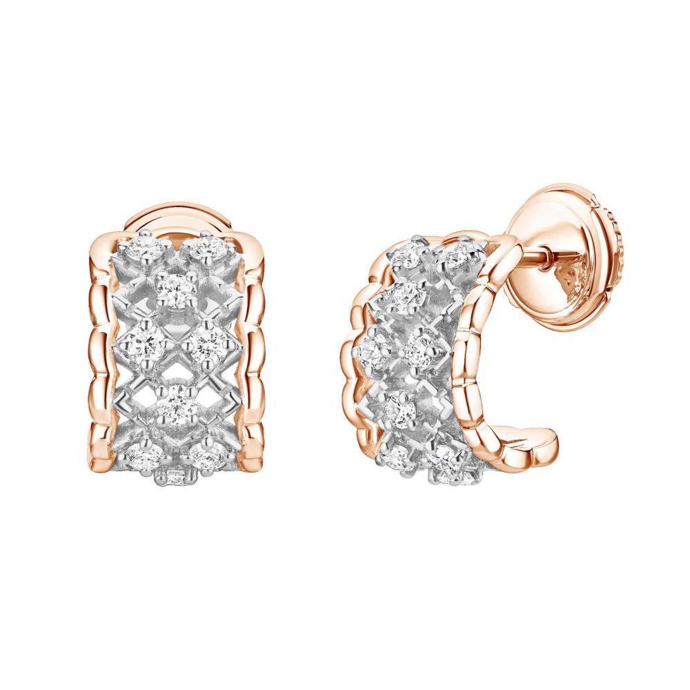 Earrings White and rose gold Diamond RétroMilano 2