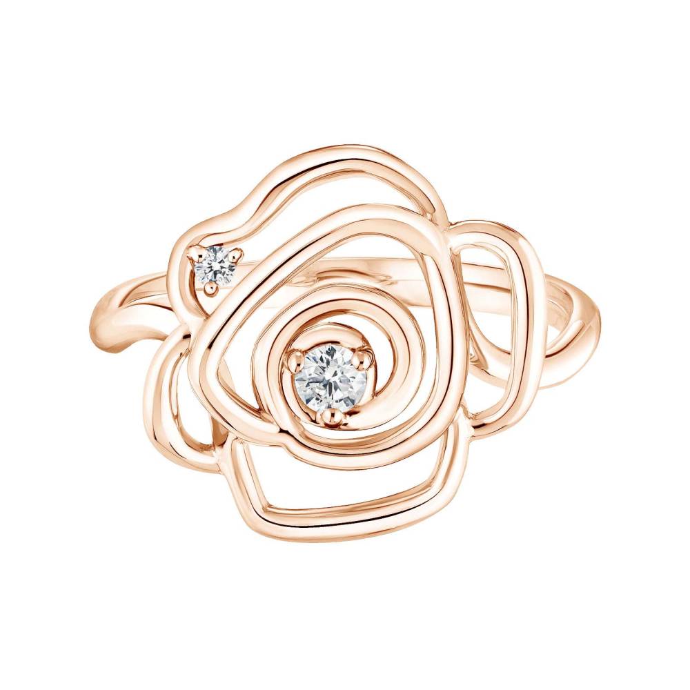 Bague Or rose Diamant PrimaRosa Duo 2