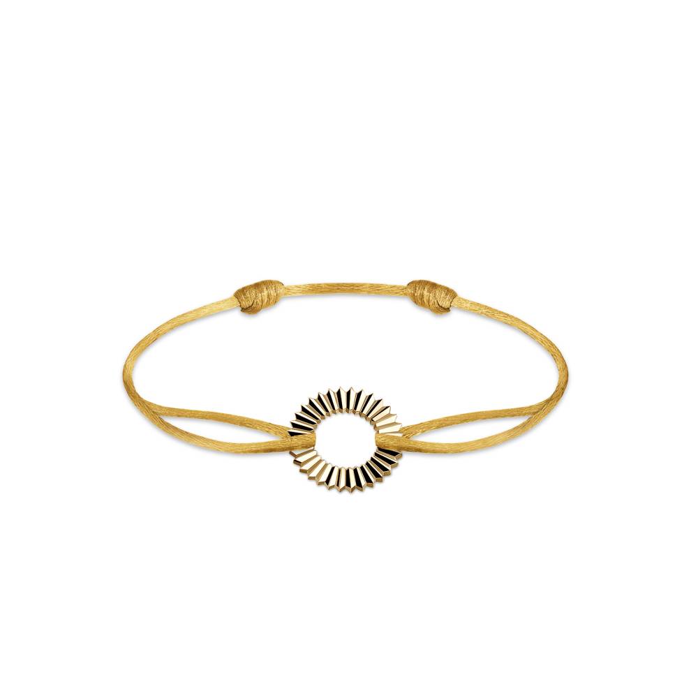 Kordel-Armband Gelbgold Entaille Rayons 2