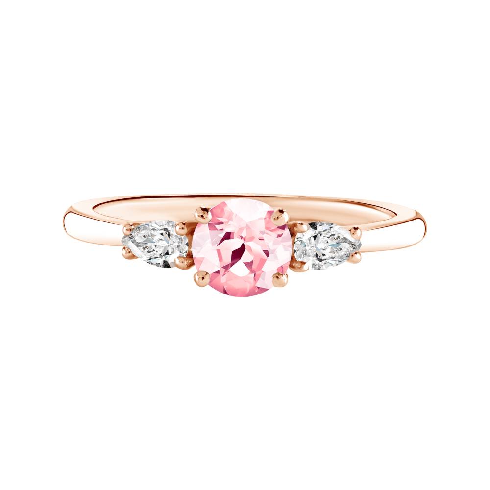 Ring Roségold Turmalin und diamanten Little Lady Duo de Poires 2