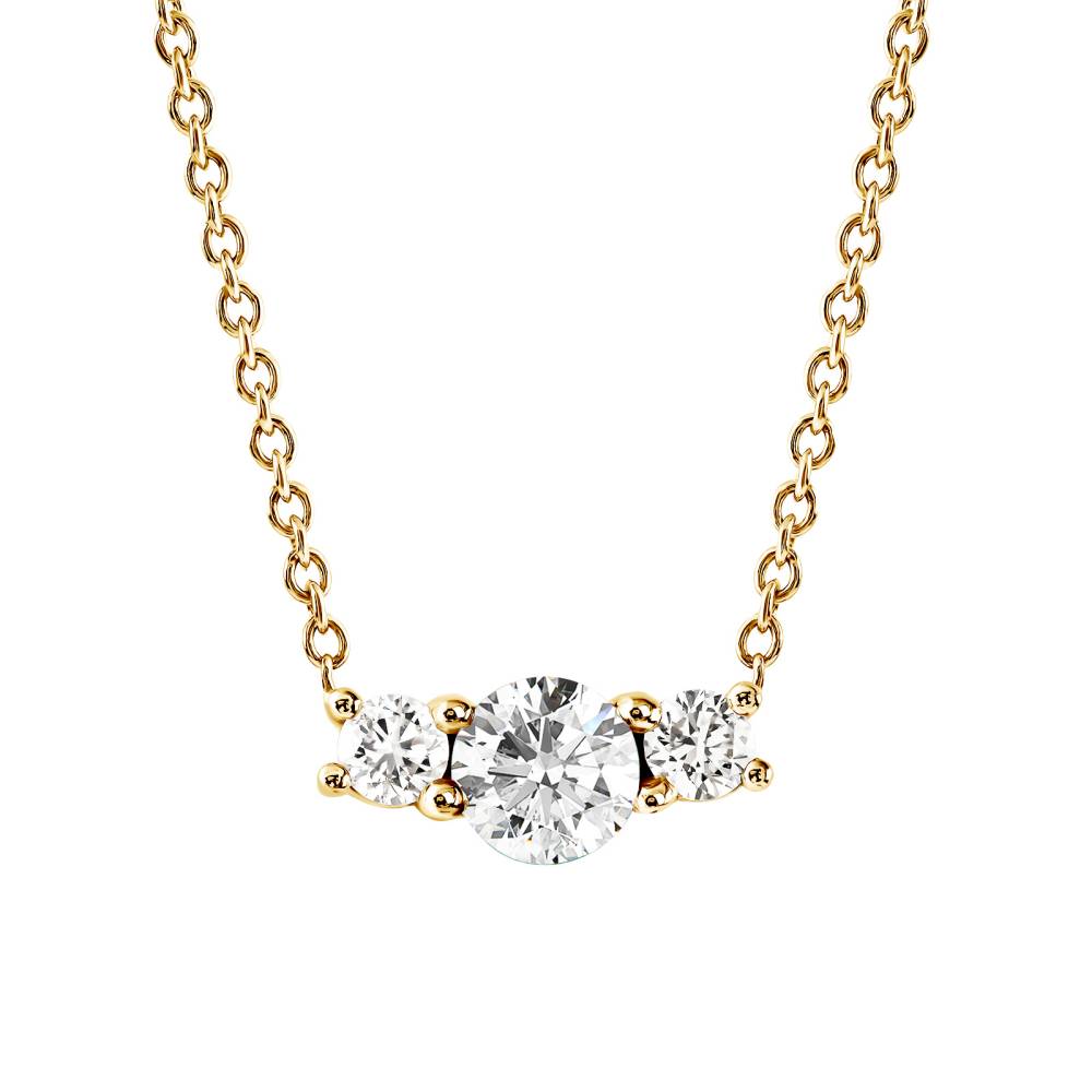 Pendentif Or jaune Diamant Lady Duo 2
