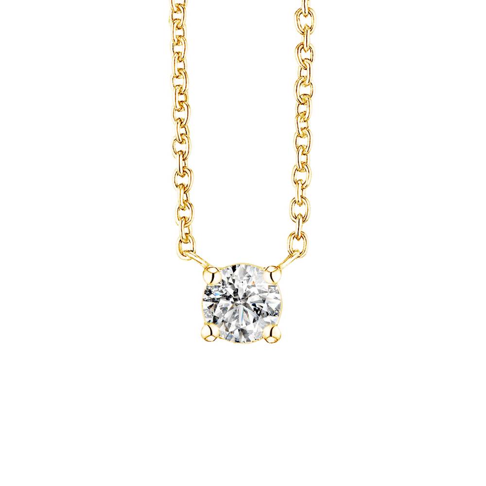 Pendant Yellow gold Diamond Lady 2