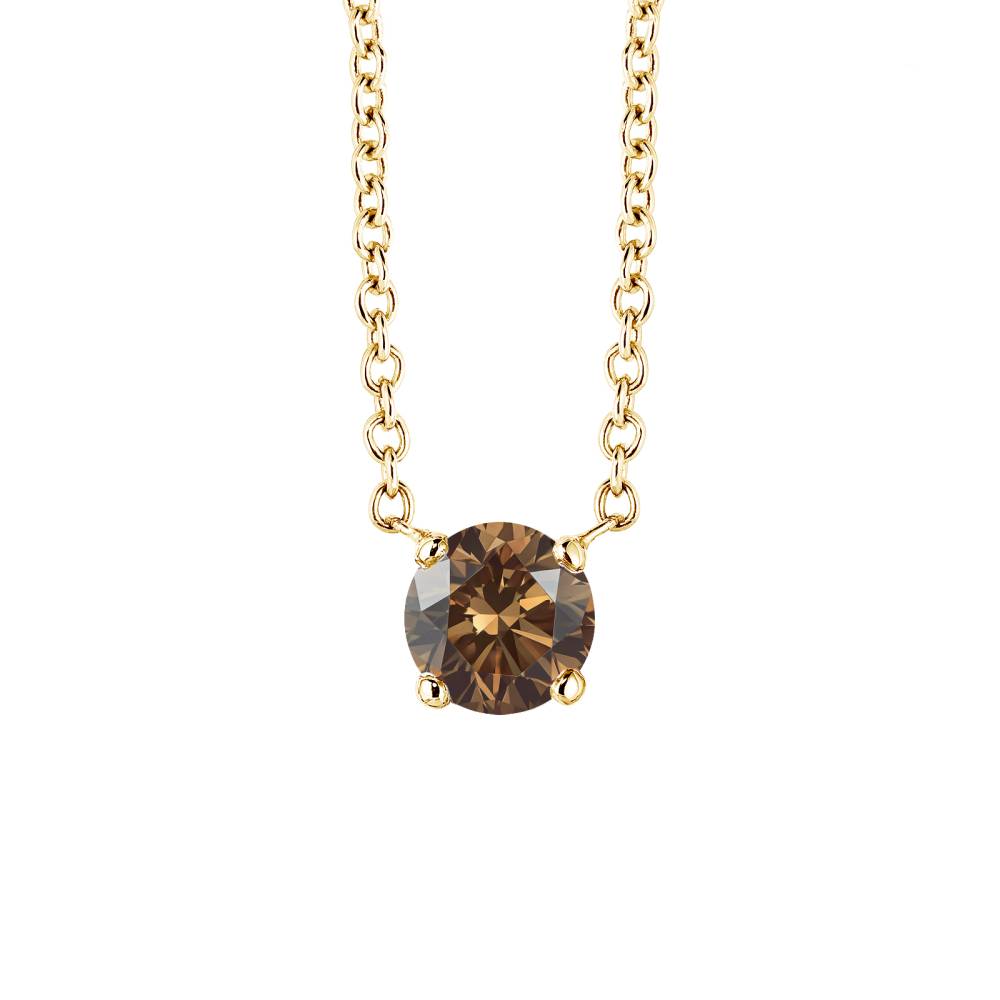 Pendant Yellow gold Chocolate Diamond Lady XL 2