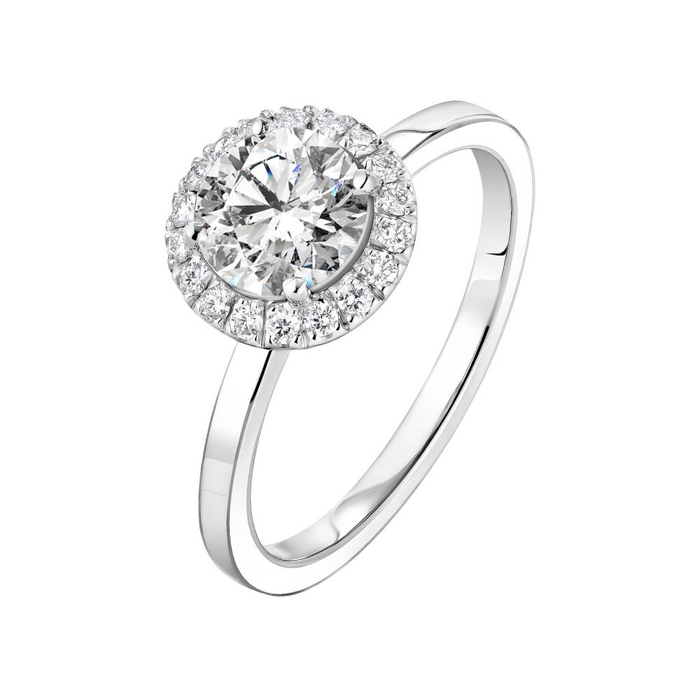 Ring Platinum Diamond Rétromantique L 2