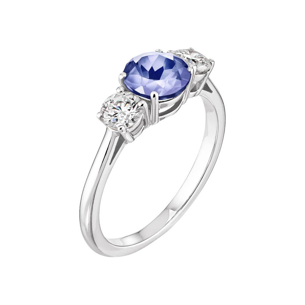 Bague Or blanc Tanzanite Lady Duo 2