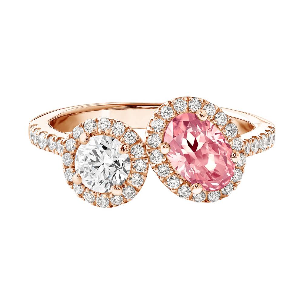 Ring Roségold Turmalin und diamanten AlterEgo Ovale L 2