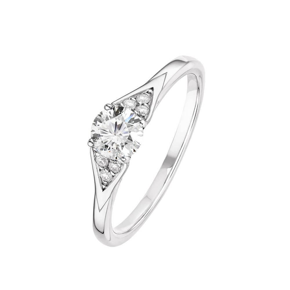 Bague Or blanc Diamant Lady Trio 2