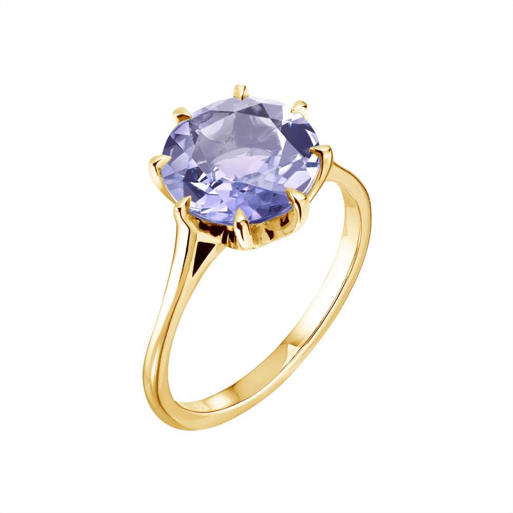 Bague Or jaune Tanzanite Céleste 2